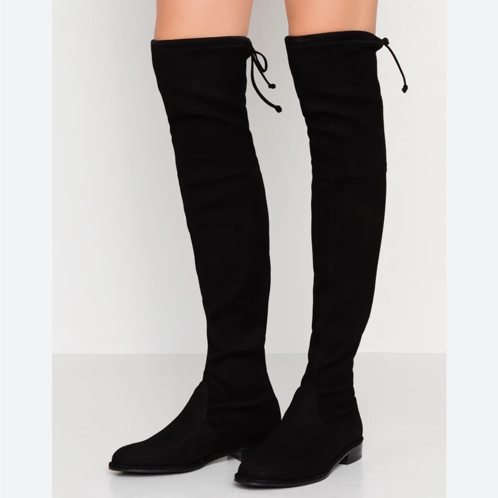 Stuart Weitzman Black Over-the-Knee Boots; size 9